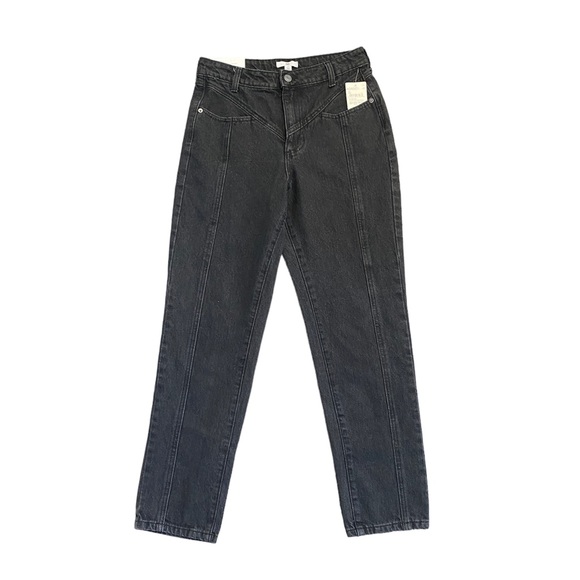 BP. Mom Jeans V Seam in Black Vintage Wash - Picture 1 of 6